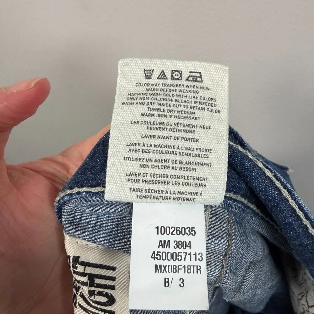 Ariat M5 Slim Straight Jeans Size 34x34 Dark Wash Blue Denim 100% Cotton - Picture 12 of 12